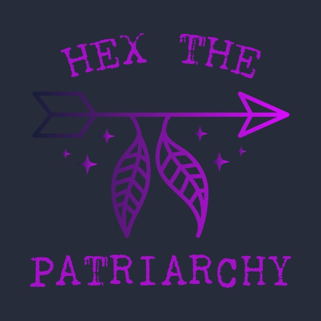 Hex The Patriarchy Femіnist Witch Funny Magical Mystical Arrow by Meteor77