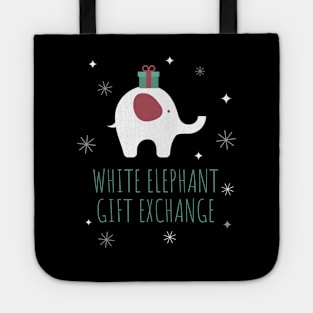 white elephant gift exchange Tote