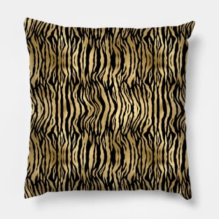 Black and Gold Animal Abstract #2 Pillow