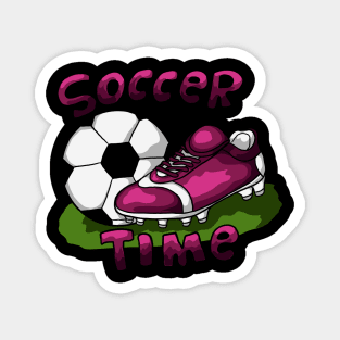 soccer time player game Magnet