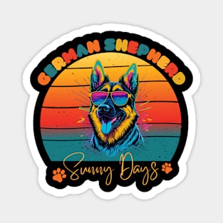 German Shepherd Sunny Days Magnet