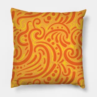 Seamless Tile Pattern - Modern Abstract Paisely Pillow