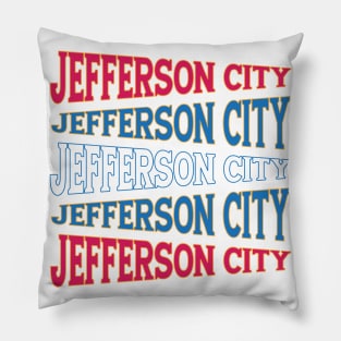 NATIONAL TEXT ART JEFFERSON CITY Pillow