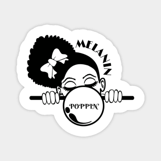 Afro Girl - Melanin Poppin' -Bubblegum Magnet