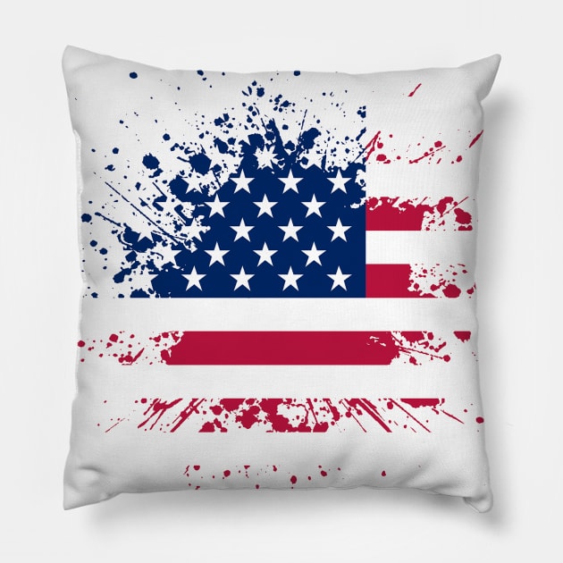 American Flag Pillow by today