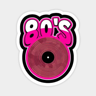 PINK Vinyl 1980 Retro Magnet