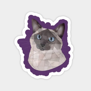 Martini Siamese Cat Magnet