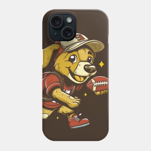 Dog Playing American Football Phone Case