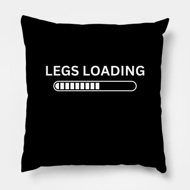 Legs loading for gym lovers Pillow by Patterns-Hub