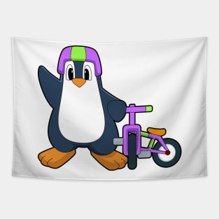 Penguin Bicycle Tapestry