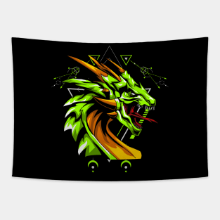 head dragon Tapestry