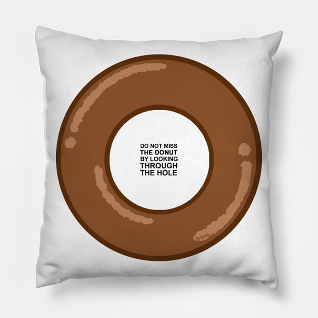 Donut's Wisdom Pillow by NewSignCreation