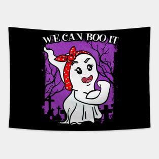 Halloween Ghost Spook Women Strong Tapestry