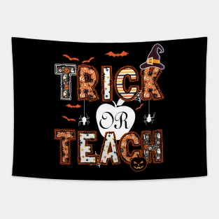 Trick or Teach Cute Halloween Teacher Tapestry