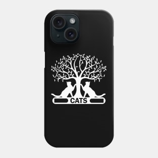 Cat's tee design birthday gift graphic Phone Case