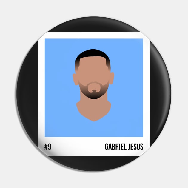 Gabriel Jesus Minimalistic Camera Film Pin by GotchaFace