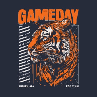Vintage Gameday Tiger // Navy and Orange Awesome Tiger // Football Game Day T-Shirt
