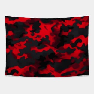 RED AND BLACK CAMOUFLAGE DESIGN, IPHONE CASE AND MORE Tapestry