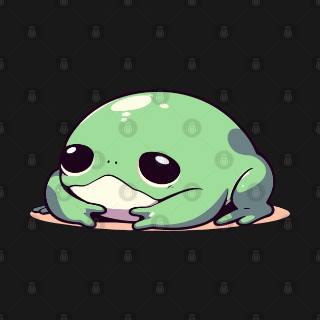 Little green frog friend by TomFrontierArt