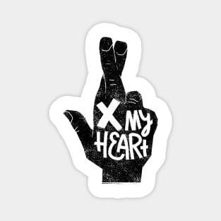 Cross Heart Cross Fingers Magnet