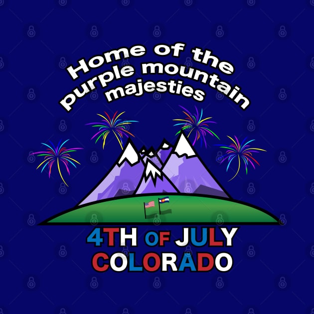 4th of July Colorado Back Printed by Statewear