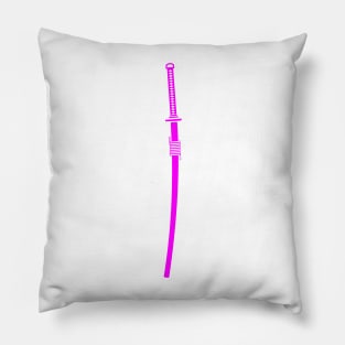 katana (pink) Pillow