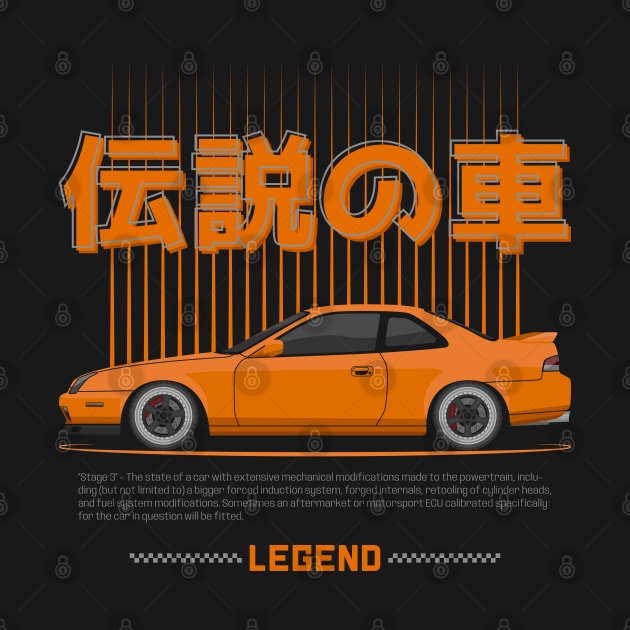 Tuner Orange Prelude MK5 JDM by GoldenTuners