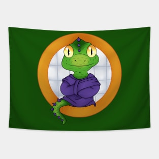 Lyzardman Logo Tapestry