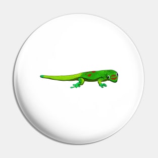 Drawing - gold dust day gecko Pin