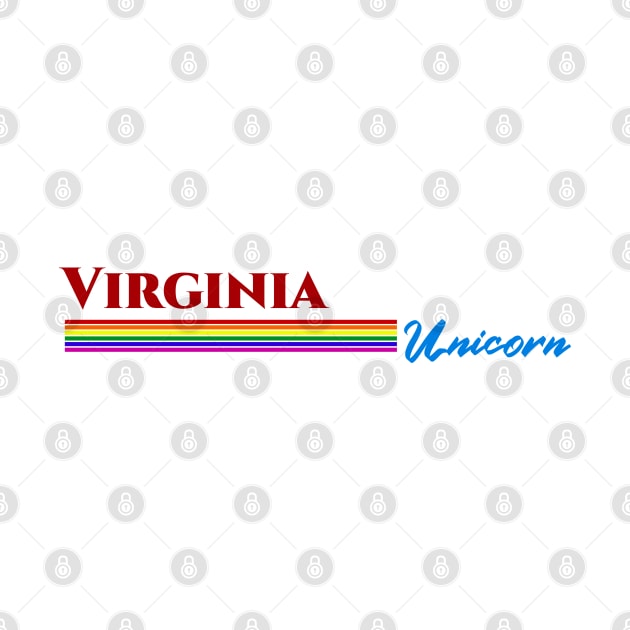 Virginia Unicorn Gift by Easy On Me