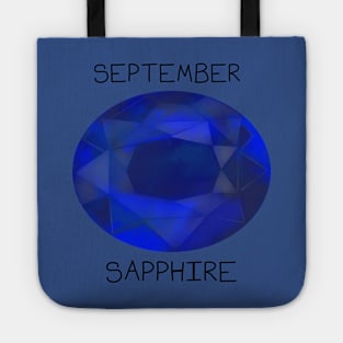 Sapphire Crystal September Birthstone Tote