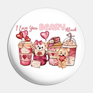 I Love You Beary Much Pin