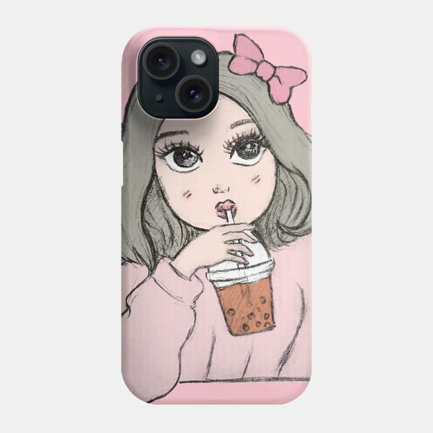 Bubble Tea Princess Phone Case by amandachenlee