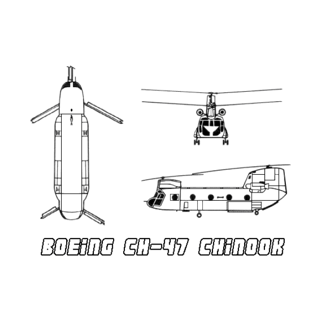 Boeing CH-47 Chinook (black) by Big Term Designs