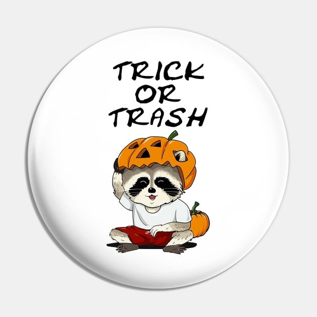 Trick or Trash Halloween Pin by WikiDikoShop