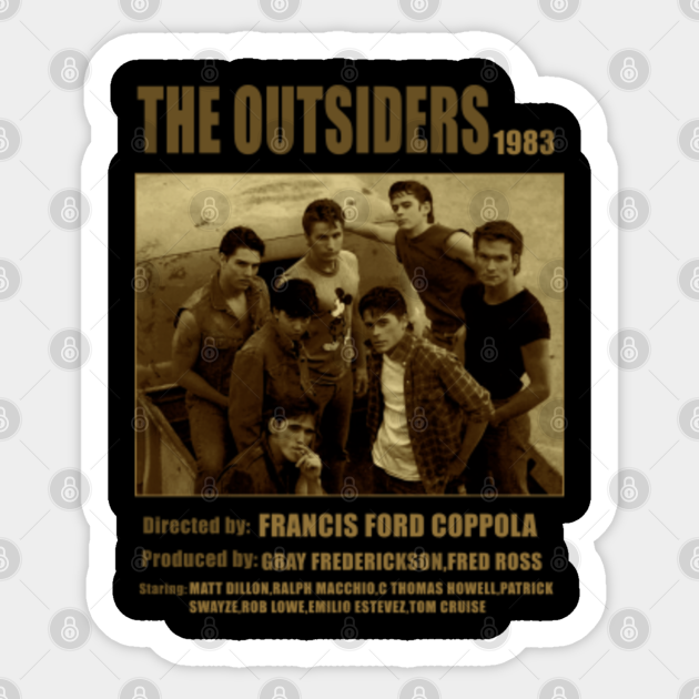 The Outsiders Alternative Poster - Movie - Sticker