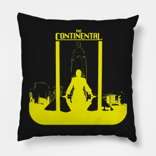 continental series john wick world graphic design illustration Pillow