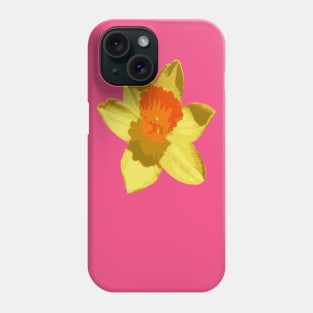 Spring Daffodil Vector Isolated Phone Case