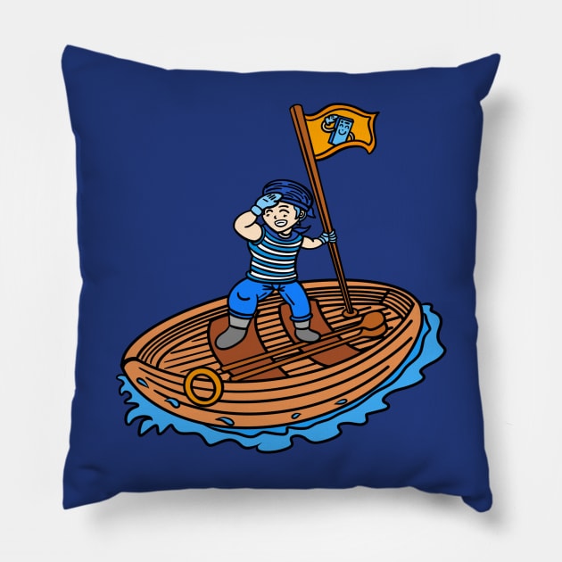 Funny chibi sailor Pillow by Andrew Hau