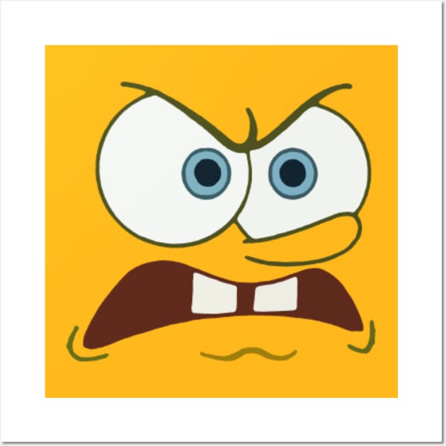 Spongebob meme face | Canvas Print