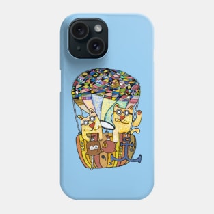 Cat balloon Phone Case