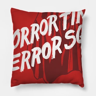 Horror Times Terror Squad Ghost Pillow