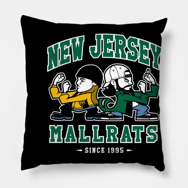 New Jersey Mallrats - Jay and Silent Bob Pillow by Nemons
