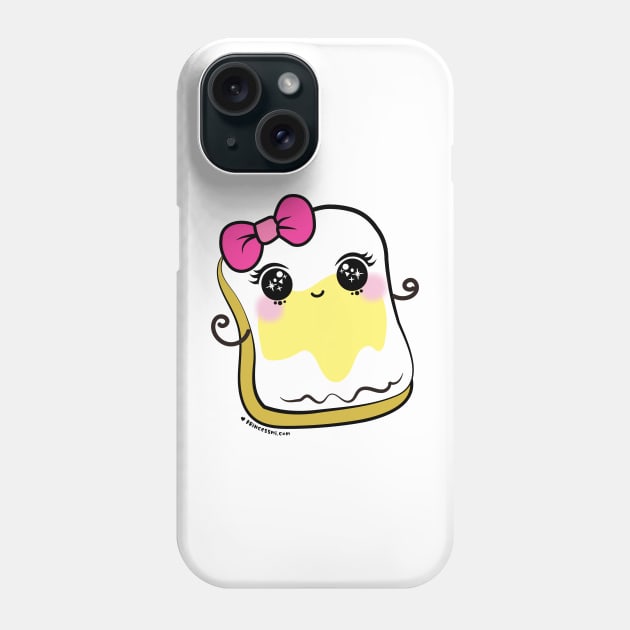 bread and butter cartoon, cute kawaii illustration Phone Case by princessmi-com