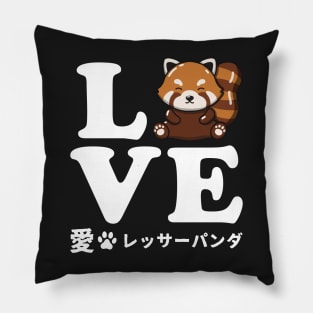 Love Red Panda Pillow