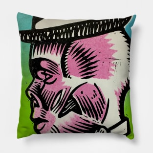 draw me #2 pop art warhol cubby design stencil graffiti spray paint printmaking Pillow