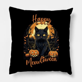 Happy Meowloween Pillow