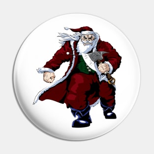 Santa's sick of your *bleep*! Pin