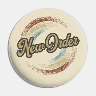 New Order Circular Fade Pin
