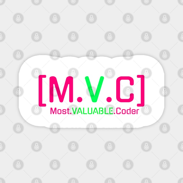 M.V.C - Most Value Coder Magnet by CeeSharp